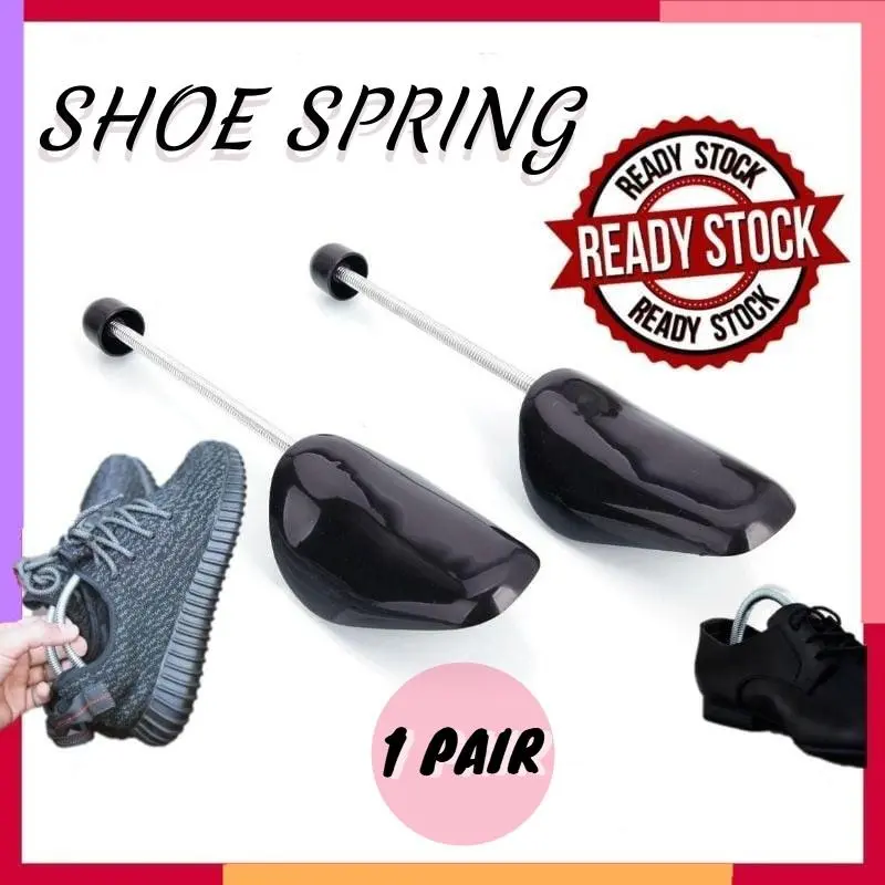 (1 pair) Shoe Spring Sneaker Tree With Spring Plastic Holder Shoe Tree Shoe Hold Support Spring Rod