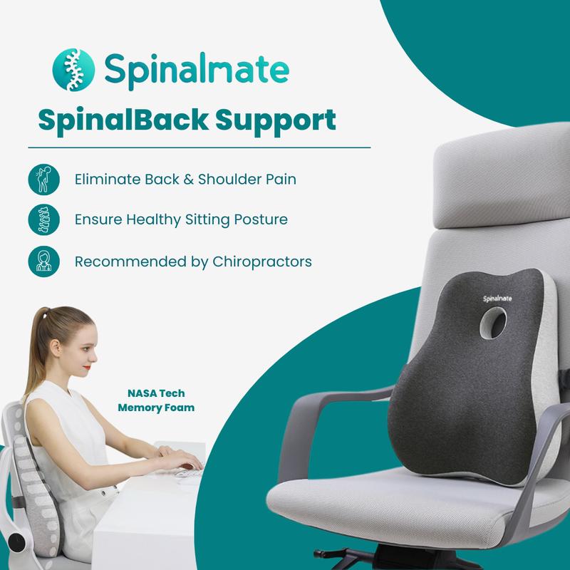 Spinalmate Premiere Ergonomic Spine Support Cushion - Back Waist ...