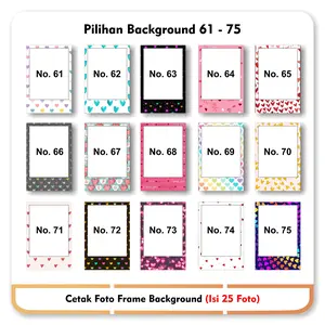 [Dapat 25 foto] Cetak Foto 2R Custom Background Pilihan 61 - 75