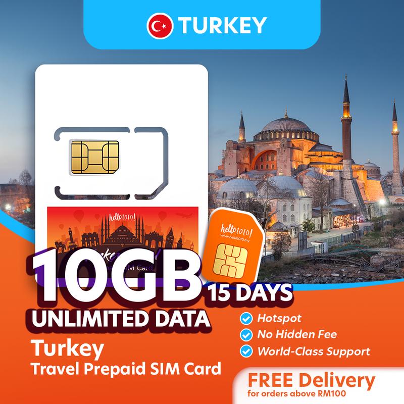 Turkey Multi-Countries 30 Days Travel Prepaid SIM Card - TikTok Shop ...