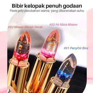 Lipstik Jelly Bunga Pelembab Bibir Anti Air Tahan Lama