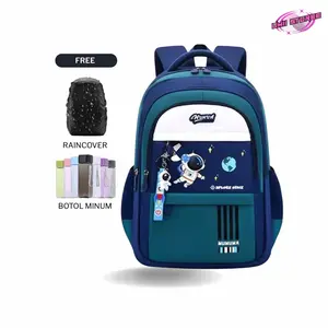 UMII STORE Tas Ransel Sekolah Anak Tk Sd Motif Astronot Fashion Anak Cowok Model New Laki Laki Kanvas Tahan Air