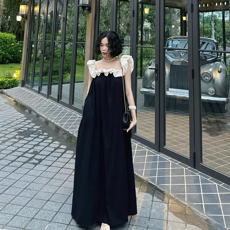 SIÊU SALE 12 12 LUTA | Váy trễ vai phối bèo kem