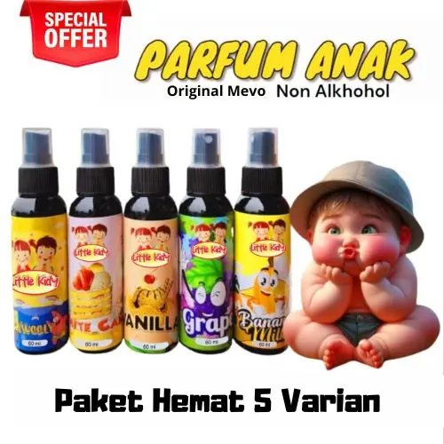 Parfum Anak Parfum Kiddy  Bundling 5 Varian Original
