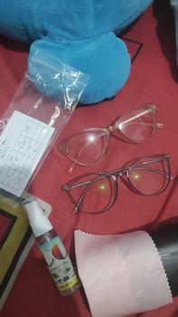 Product Review of [ BELI 1 PCS KACAMATA MINUS GRATIS 1 PCS KACAMATA NORMAL RANDOM ] Kacamata Fashion Frame 8146 Lensa Photocromic Blueray Bluecromic Eyewear Glasses from l**h 0
