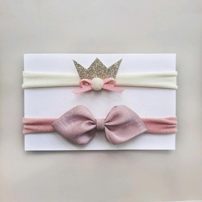 Nylon Headband Bayi | Satu Set Isi 2 Bando | Bando Bayi Aksesoris Anak 1