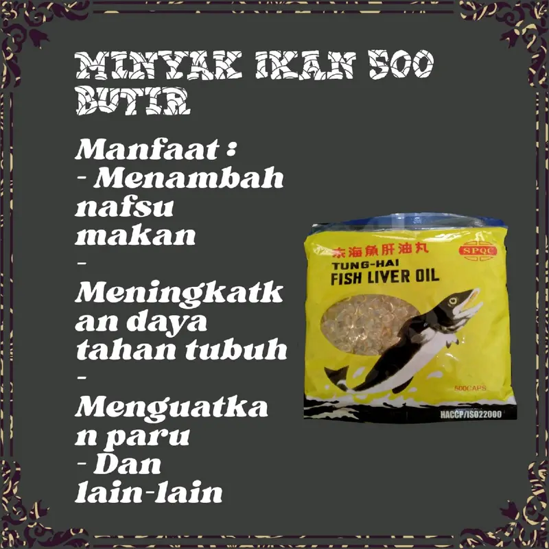 Minyak Ikan TUNG-HAI  suplemen hewan piaraan anda (ISI 50 kapsul) 4