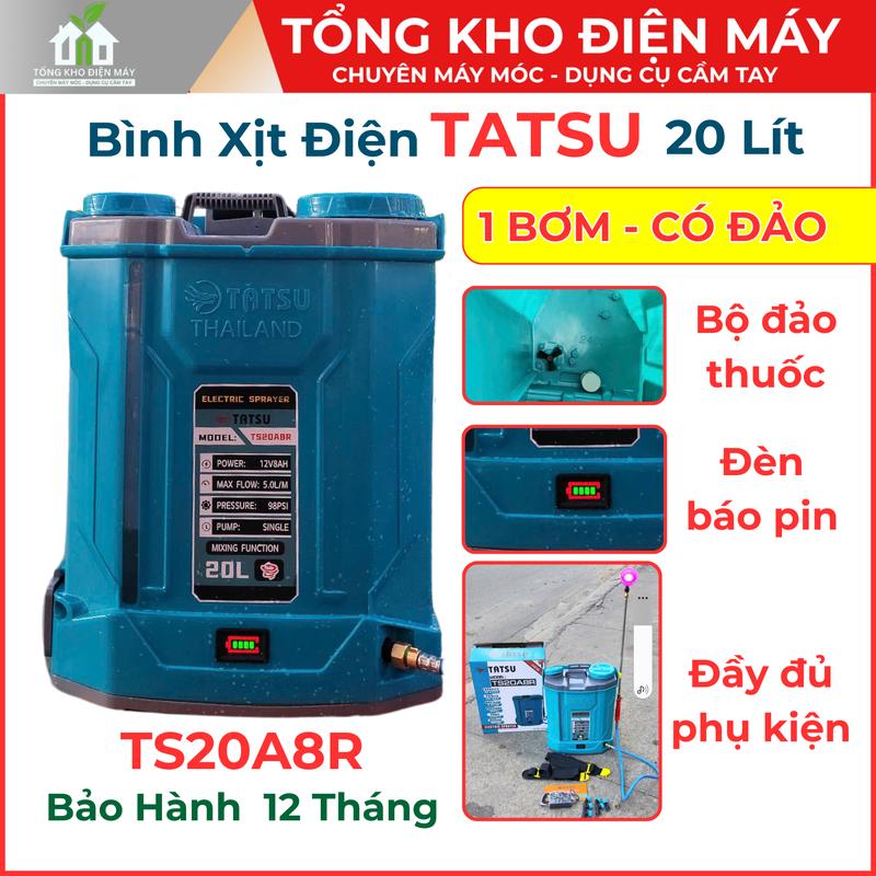 Bình xịt điện có đảo thuốc 1 bơm 20 lít, bình 12V-8AH đến từ Thái Lan