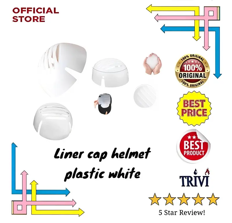 pelindung penahan isi dalam lapisan topi keselamatan helm baseball trivi, safety inner liner cap helmet plastic protective hat lining bump cap Outdoor 0
