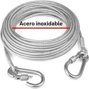 Vara de tendedero portátil mejorada de acero inoxidable, cuerda retráctil multipropósito resistente para lavado en interiores y exteriores, accesorios de camping y organización para dormitorio, línea de secado para viaje con ganchos fuertes
