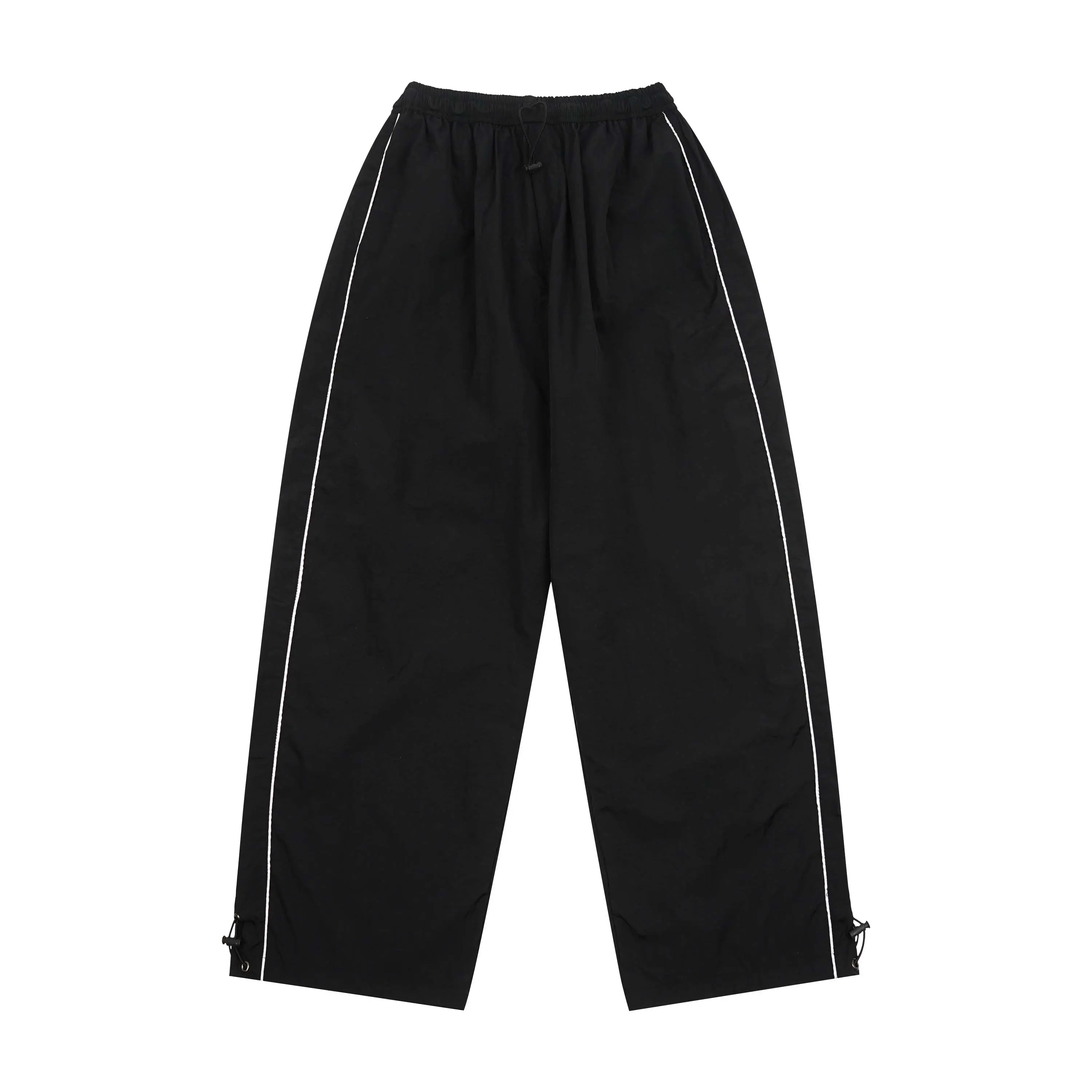 SERVENT - JUMBO Track Pants Parachute Black List Loose Fit