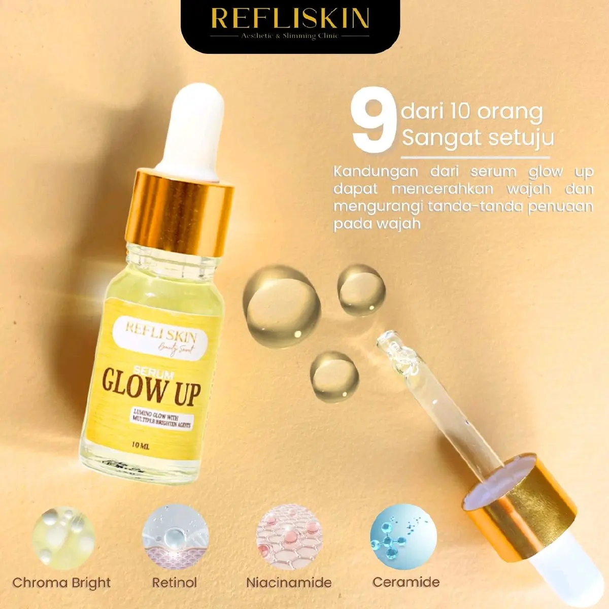 SERUM GLOW UP REFLISKIN Semua Jenis Kulit