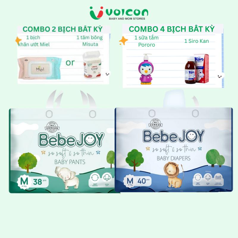 Tã dán/ quần BebeJOY premium êm đềm vượt trội, thấm hút cực đỉnh