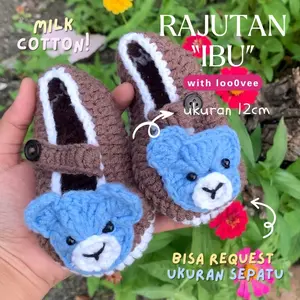 Sepatu rajut bayi / rajutan ibu / sepatu rajut lucu / hadiah kecil