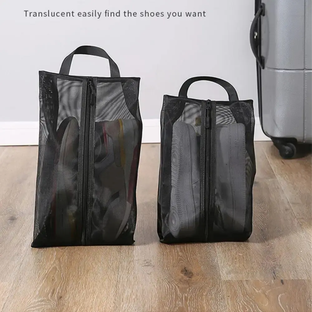 Shoe Storage BagTravel Shoe Bag Visible Breathable Mesh Portable Shoe Bag Dustproof vacuum  bag