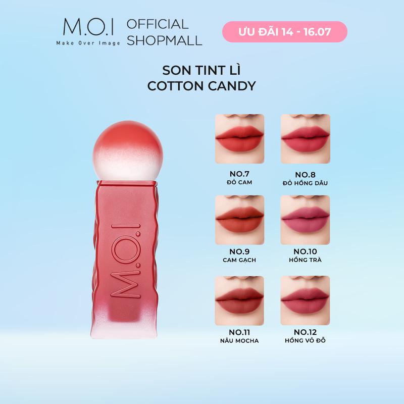 Son tint MOI Cotton Candy - Son Kẹo Nhẹ Như Bông - Matte Lasting Lip Tint