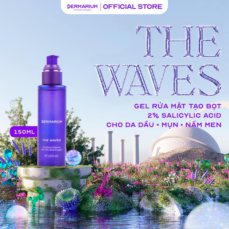 Sữa rửa mặt 2% BHA Dermarium The Waves làm sạch bã nhờn cho da dầu mụn dịu nhẹ…
