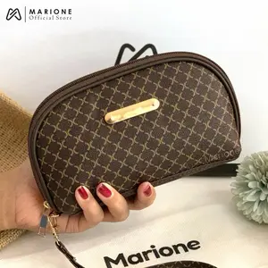 Marione - Dompet oval 1 resleting - argylle series - original waterproof Casual wanita