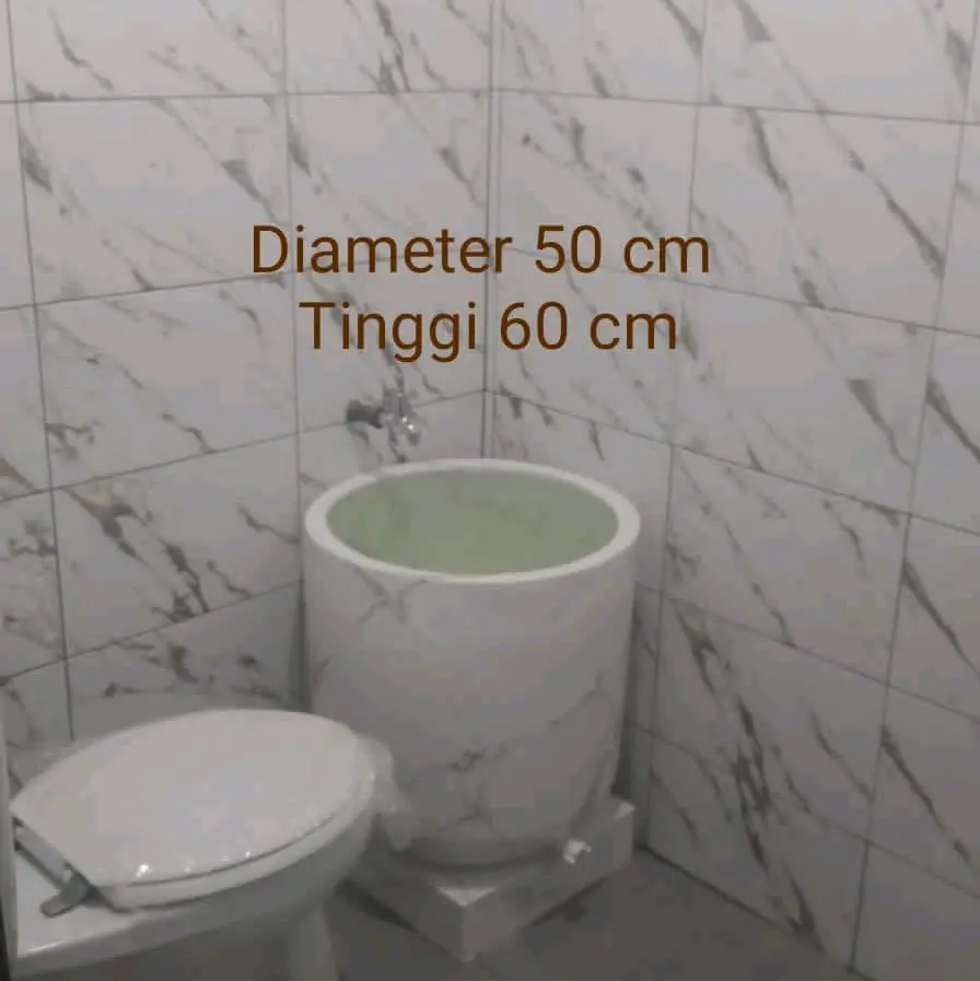 BAK MANDI MOTIF MARBLE ,T 60 CM D 50 CM ( ONGKIR CHAT ADMIN )