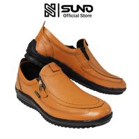 Gambar SUNO Leather Sepatu kasual material kulit sapi outsole karet model slip on zipper Kode SUNO-102T Reborn - Hitam, 39 dari SUNO LEATHER STORE Kab. Tangerang 5 Tokopedia