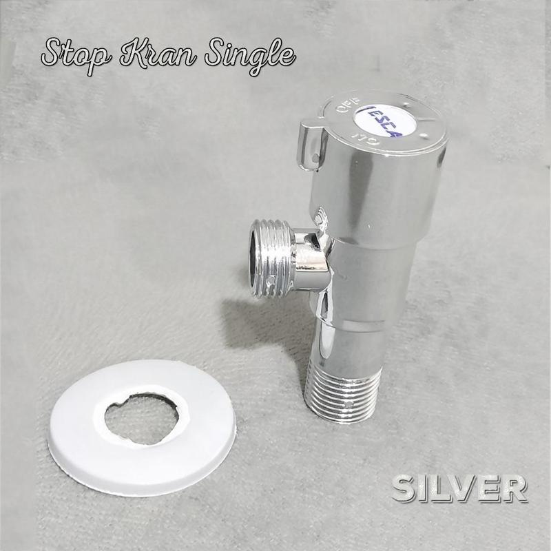Stop Kran Single Bahan Stainless/Abs 1/2 Inch New Model SKS 86 3