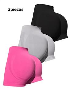 Shorts de gimnasia de cintura alta para mujer, Shorts de yoga cómodos y transpirables, Ropa deportiva para damas para entrenamiento en gimnasio y correr