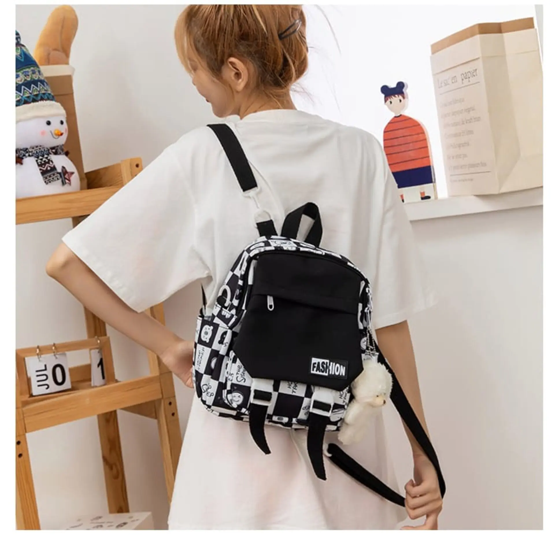 RANSEL TERBARU 2024 Ransel anak sekolah fasihon korean style cute bahan nilon codura tas anak anak terlaris Aksesoris Fashion