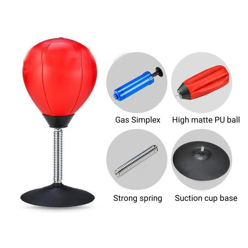 Product Introduction of JUSAI, 1 set Table Boxing Speed Ball Suction Cup Boxing Reaction Ball Children's Decompression Tool Office Desktop Punching Ball 5
