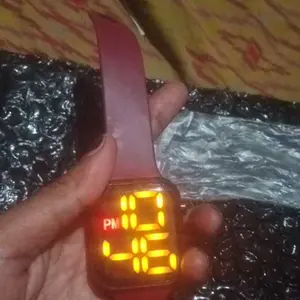 Jam Tangan Wanita Pria Fashion LED Digital Rubber Electronic Couple Anak Remaja Premium JF073