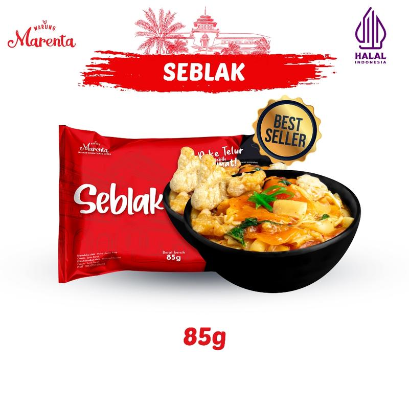 Warung Marenta Seblak Instant Bandung pedas gurih / Seblak Pedas Kuah / Seblak Bandung Makanan Mie 1