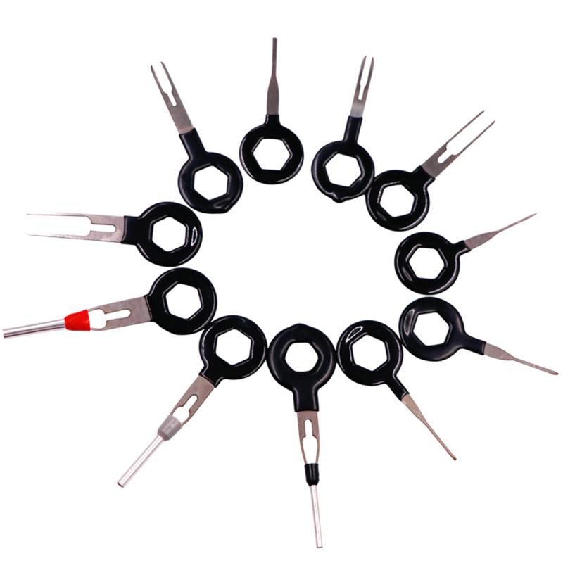 11PCS Automotive Plug Terminal Removal Tool Car Electrical Wire Crimp Connector Pin Extractor Kit Key Pin Removal Tool 5