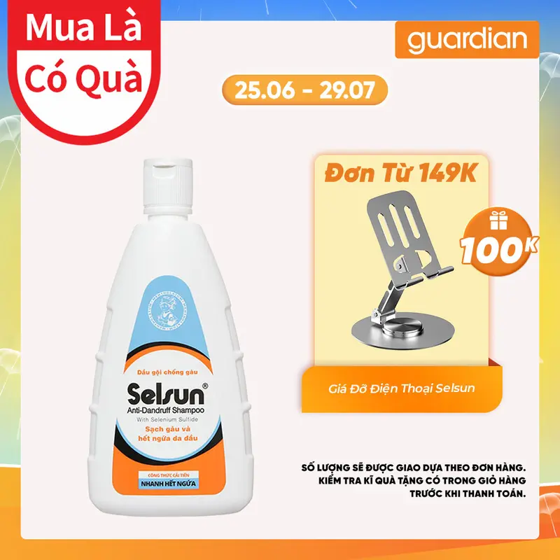 Dầu Gội Hỗ Trợ Giảm Gàu Và Giảm Ngứa Da Đầu Selsun 1% Selenium Sulfide Anti-Dandruff Shampoo 250ml 0