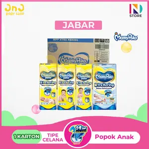 [PAKET 1 KARTON] Mamypoko Xtra Kering/Slim NBS44/S38/S32/M32/M30/L28/XL26/XL23/XXL24 JABAR