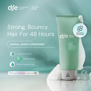 DSE Dermascalp Expert Hairfall Resist Conditioner 160 ml | ConditionerAnti Rontok| Penumbuh Rambut Cepat | Memperkuat Akar Rambut | Ramut Anti Patah, Kering | Rambut Sehat Berkilau | Sampo Sehari-hari | Rambut Tebal dan Sehat