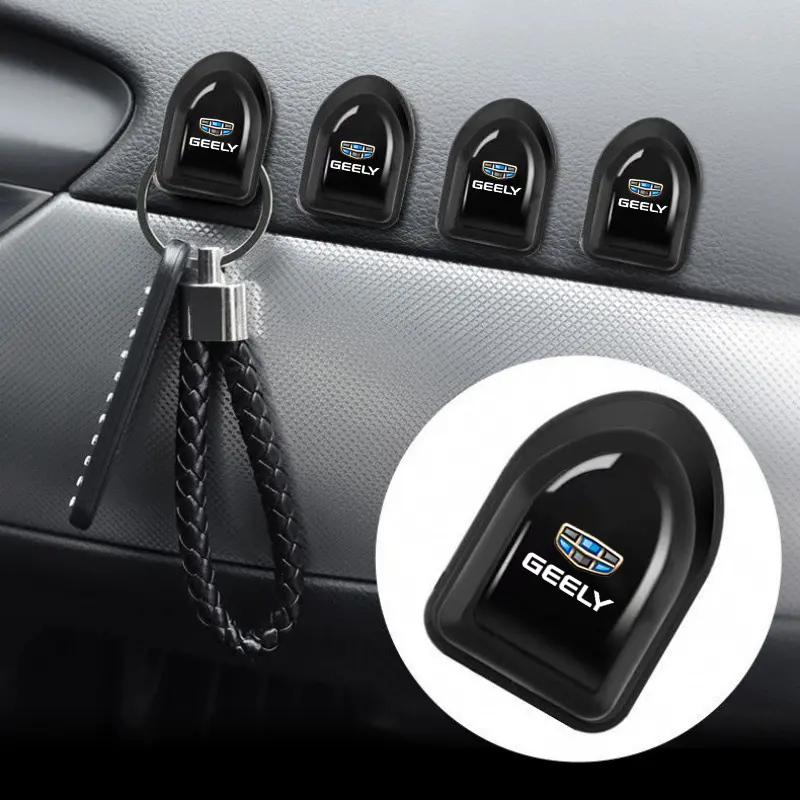 1PCS/4PCS car ABS mini hook suitable for Geely Emgrand Atlas Coolray ec7 ec8 GS GC2 GC5 gc6 gc7 GX2 CK USB data cable hook key mask multi-function flexible storage hook sticker
