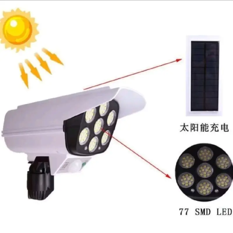 Lampu tenaga matahari sensor gerak model cctv 0