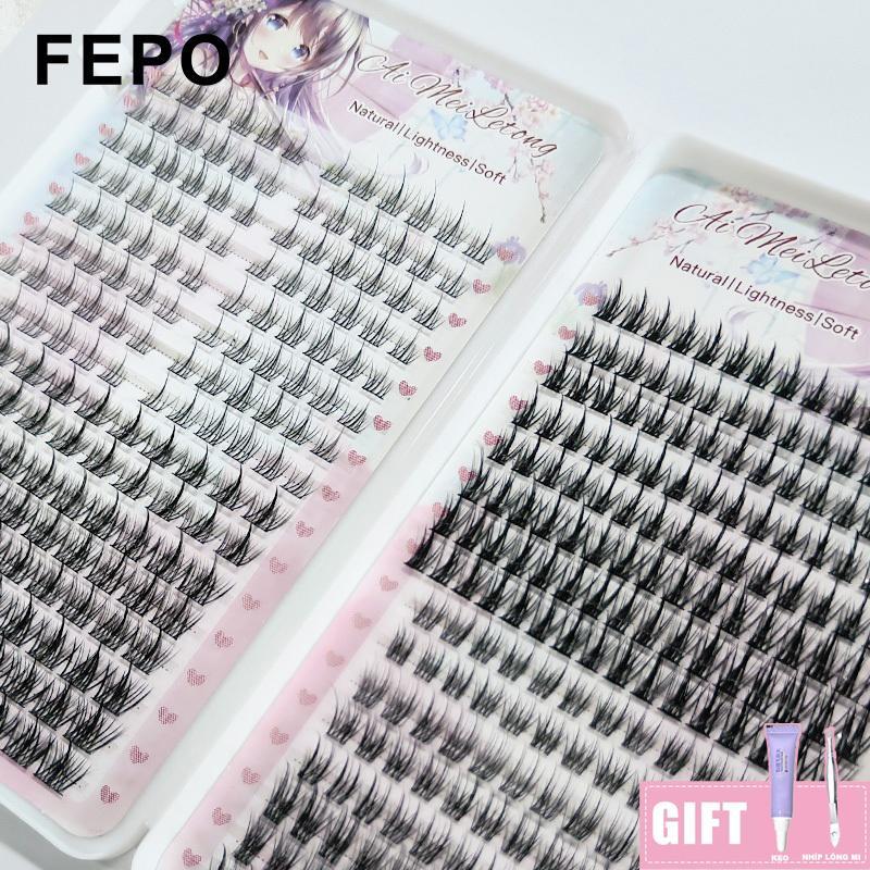 Hộp Lông Mi Giả 360 Độ Tự Nhiên 10-13mm Có Thể Tái Sử Dụng Lông mi giả Món quà miễn phí Keo dán lông mi + nhíp