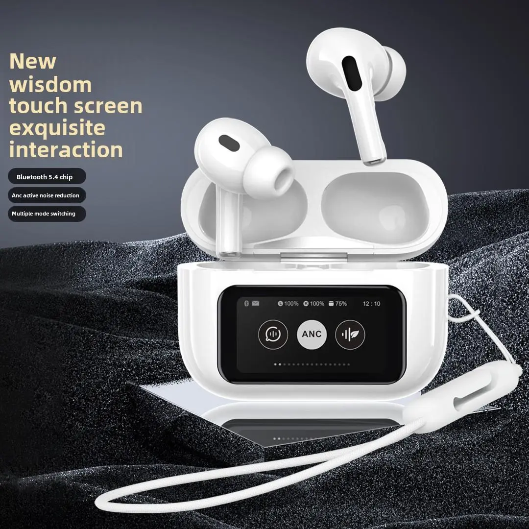 A9pro Bluetooth Headset 5 Generation Display Ultra-Long Life Battery ENC Noise Reduction in-Ear Wireless Headset Audio Earbud Electronic