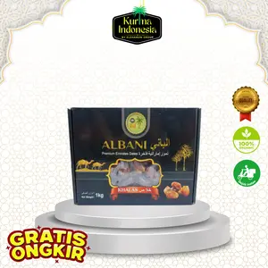 Kurma Khalas Albani 1Kg Premium Al Saad Best Quality Kurma Elshanum Organik Arabian Food Snack Makanan Daging Kenyal Rasa Manis Sertifikasi BPOM ML 317509157097