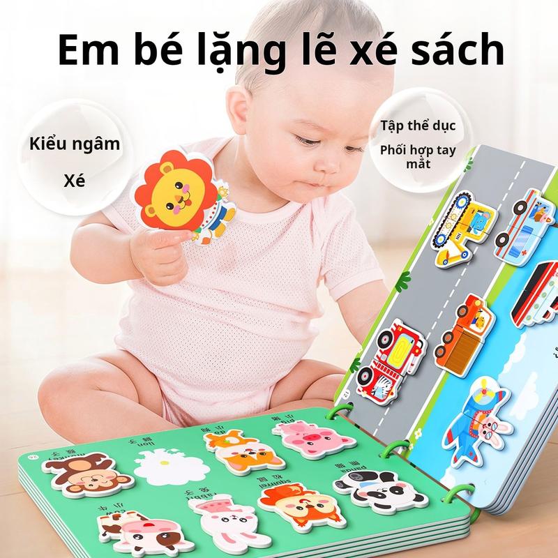 Đồ Chơi Trẻ Em Bé Có Thể Rách, Có Thể Dính, Giáo Dục Sớm Cho Trẻ Sơ Sinh, Sách Yên Tĩnh, Băng Ma Thuật, Đồ Chơi Kích Thích Và Giáo Dục, Thích Hợp Cho Mẫu Giáo