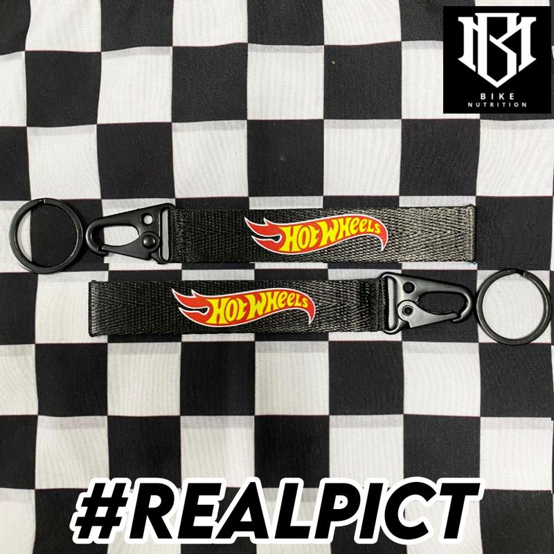 GANTUNGAN KUNCI HOTWHEELS KEYCHAIN HOT WHEELS FACE KEY CHAIN HOTWHEELS BAHAN LANYARD NYLON BIKIN KECE DAN STYLISH BONUS GANTUNGAN KUNCI KAIN WEBBING 3