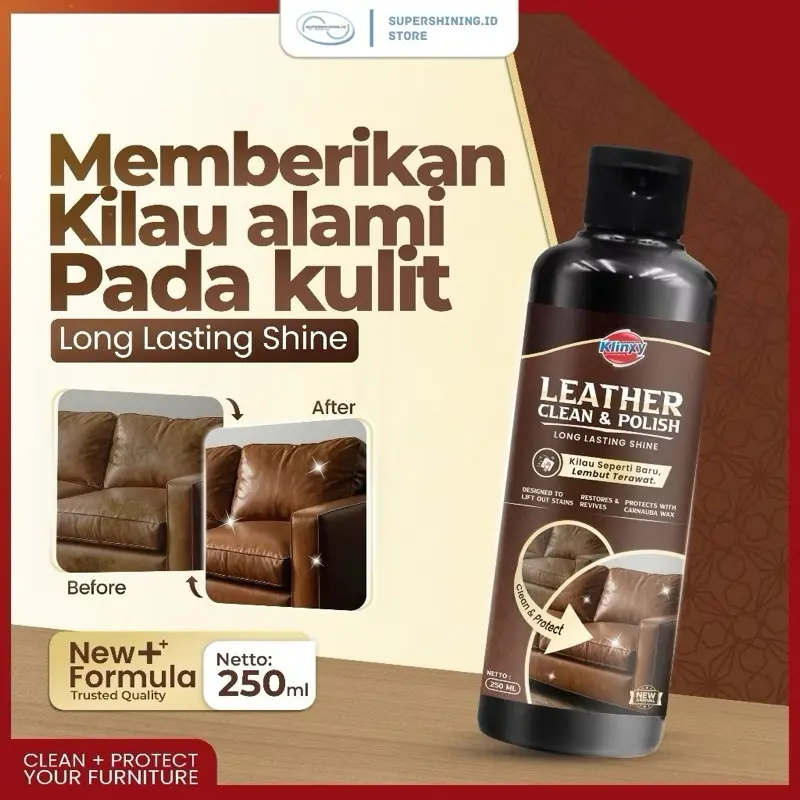Leather Cleaner- Pembersih Noda & Pengkilap Kulit Sintetis Tas/Sofa