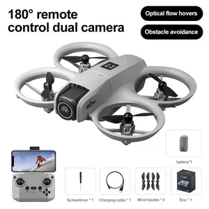 Mini drone GT3 dilengkapi dengan kamera HD 8K ganda – sudut lebar, remote control WiFi, rekaman udara, rekaman video 4K