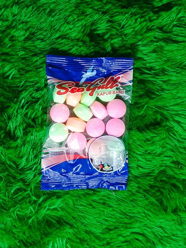 Kamper Seagull RENCENG PER PACK anti penghilang bau Naphthalene toilet ball kapur barus 24 PACK Putih 5