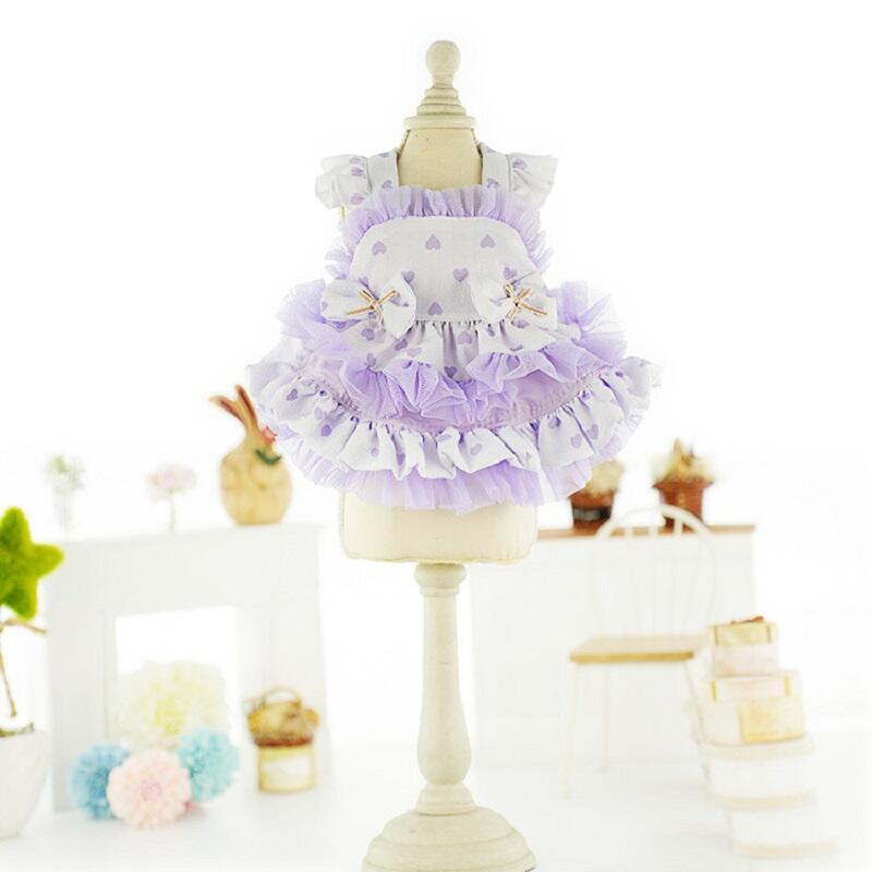 Product Introduction of Quần Áo Cho Chó, Váy Mùa Hè Teddy, Tình Yêu Dễ Thương, Phong Cách Lolita, Làm Bằng Vải Tuyn, Thích Hợp Cho Chó Con, Có Kích Thước XS, S, M, L, XL 10