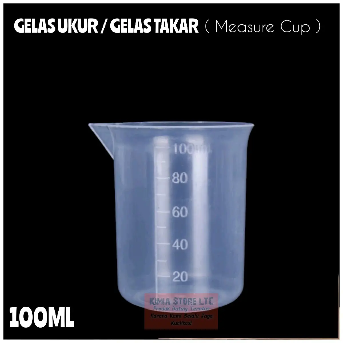 GELAS UKUR 100ML BIBIR / GELAS TAKAR 100ML BIBIR ( MEASURING CUP ) - Kitchenware