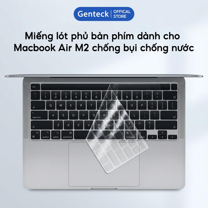Miếng Lót Phủ Bàn Phím Macbook Air M4 TPU Silicon SMTech Kháng Nước Phủ Bàn…