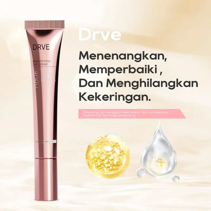 Drve brightening day cream dengan Kandungan Niacinamide 10% Membantu mencerahkan kulit, melembabkan, menenangkan memperbaiki serta dapat menghilangkan kekeringan 1
