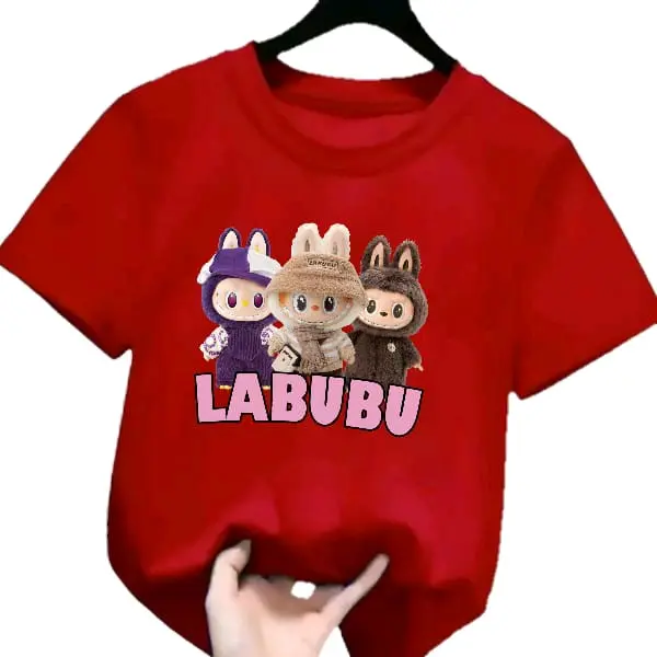 kaos atasan anak perempuan motif lucu yang lagi viral atasan anak cewek bahan katun Fashion 5