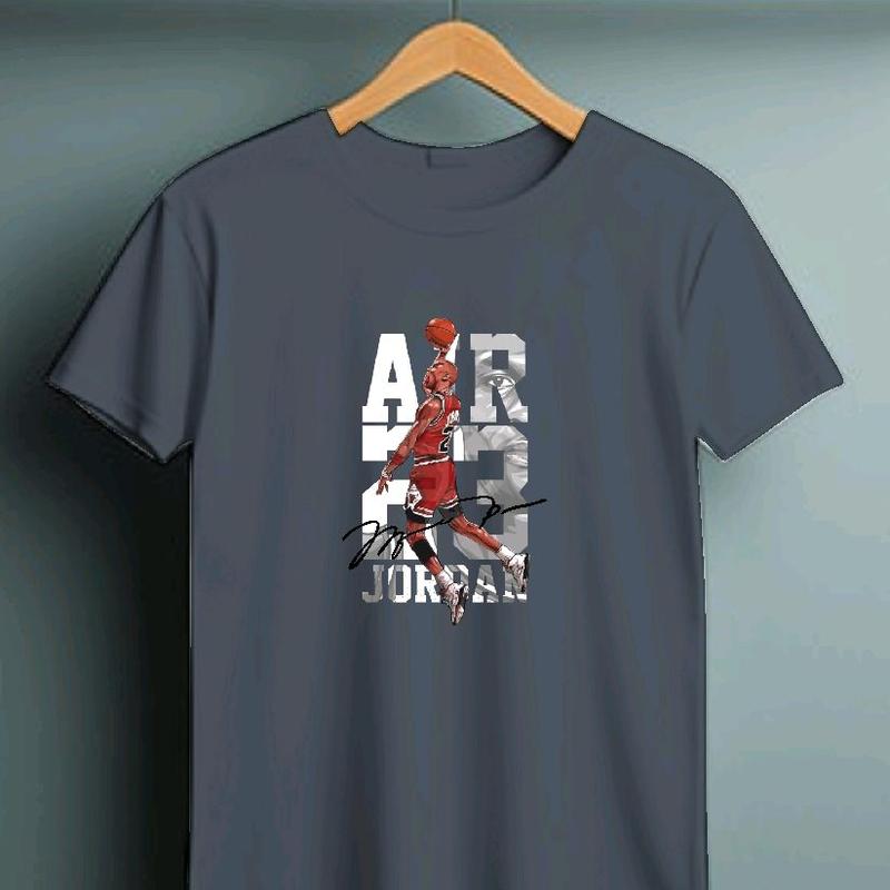 Kaos Cowok Lengan Pendek - Print Sablon DTF - GAMBAR AIR JORDANE - Oblong pria - Kaos Distro - Tshirt - Baju Atasan Digital Lembut Nyaman 0